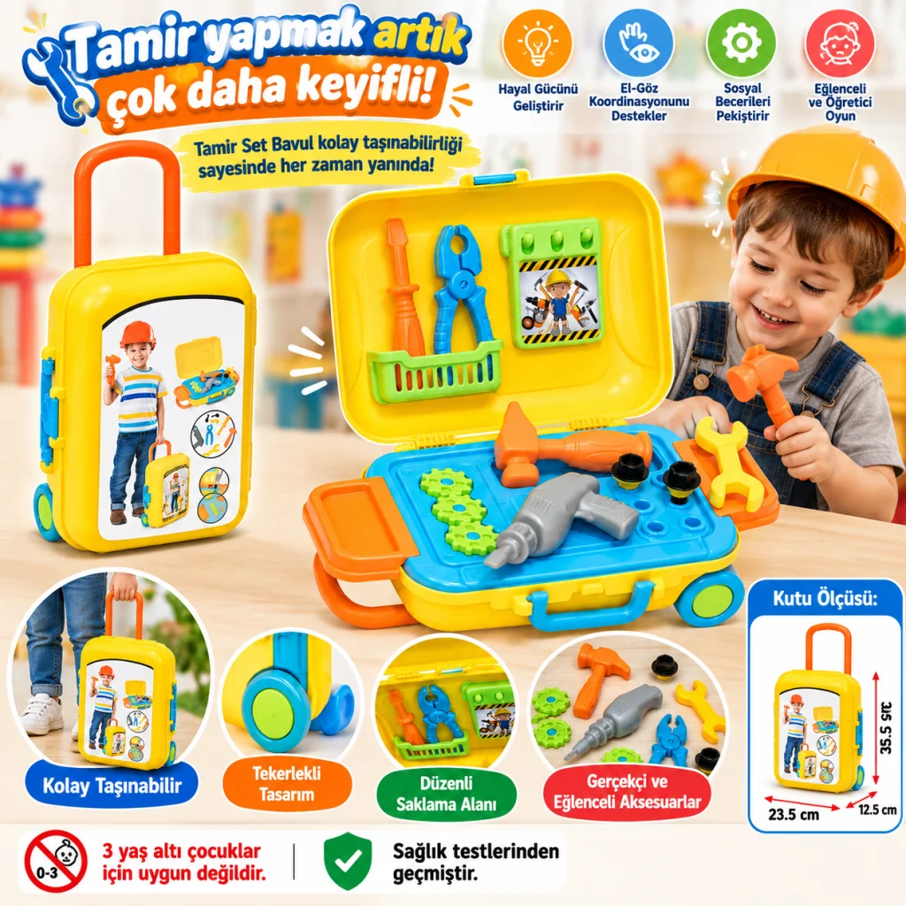 03483 Teknik Tamir Set Bavulum