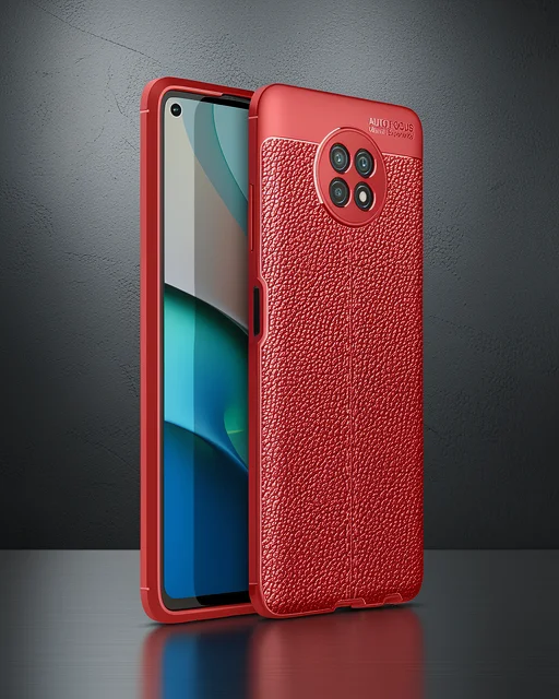 Xiaomi Redmi Note 9 5g Kılıf Auto Focus Kapak - Kırmızı