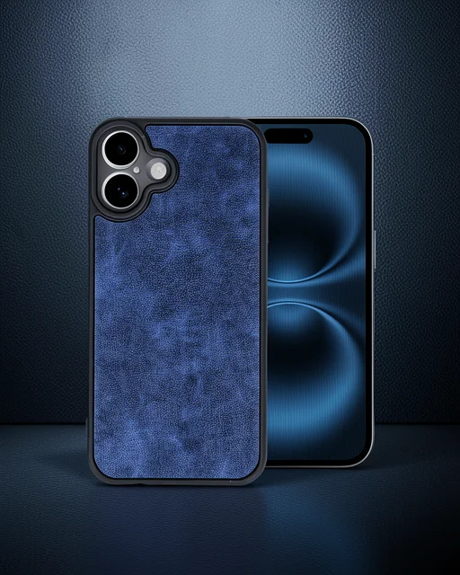 Apple İphone 16 Plus Kılıf Aras Deri Kapak - Lacivert