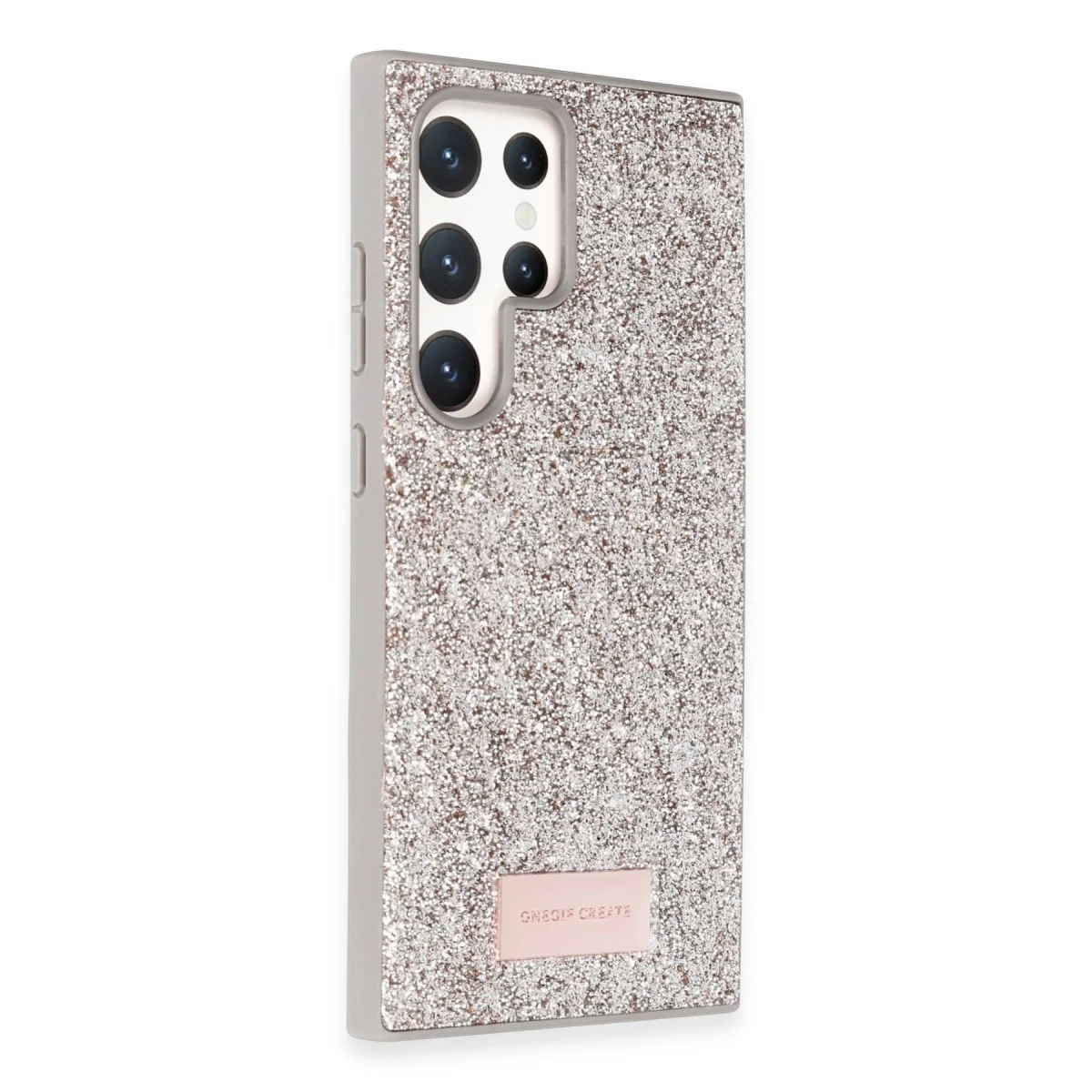 Onegif Samsung Galaxy S23 Ultra Bright Simli Kapak - Gold görsel 2