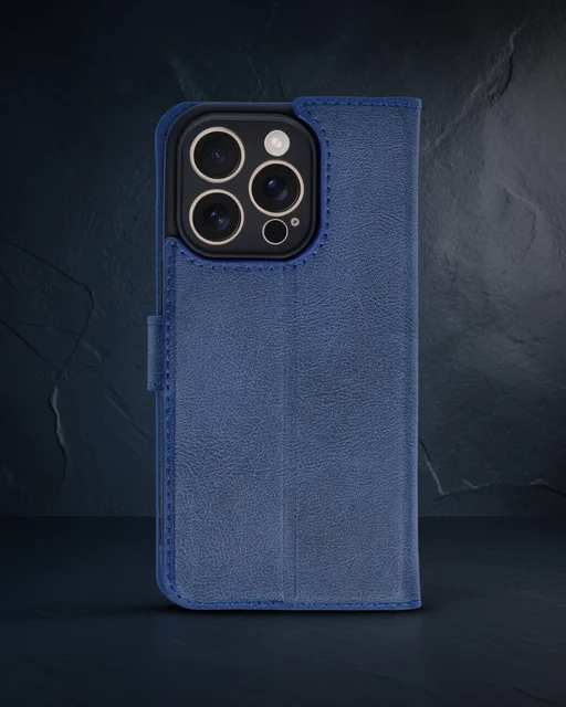 Apple İphone 16 Pro Kılıf Trend S Plus Kapaklı Kılıf - Lacivert