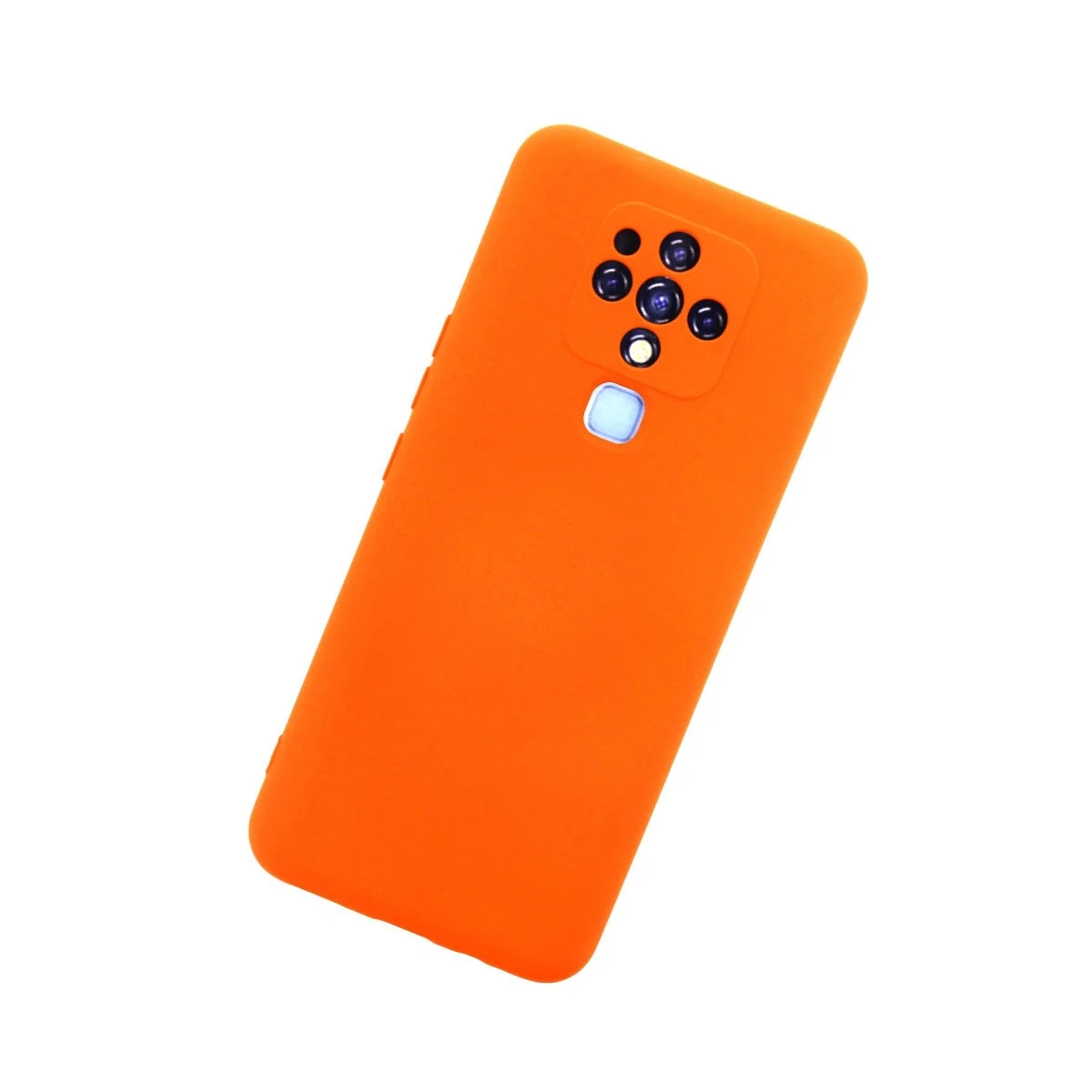 Tecno Camon 16 Kılıf Nano İçi Kadife Silikon - Turuncu görsel 3