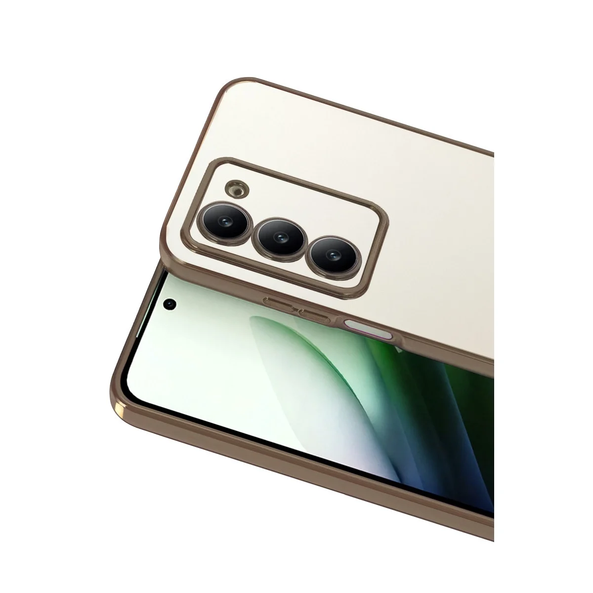 Xiaomi Redmi 15 4g Razer Lensli Silikon - Çöl Titanyum görsel 2