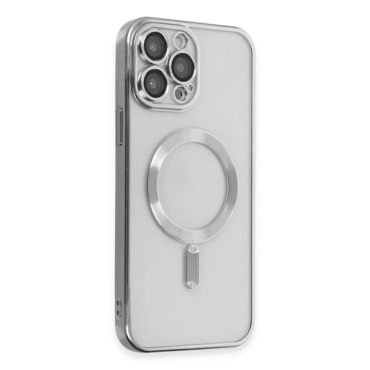 Apple iPhone 15 Pro Kılıf Kross Magneticsafe Kapak - Gümüş görsel 2