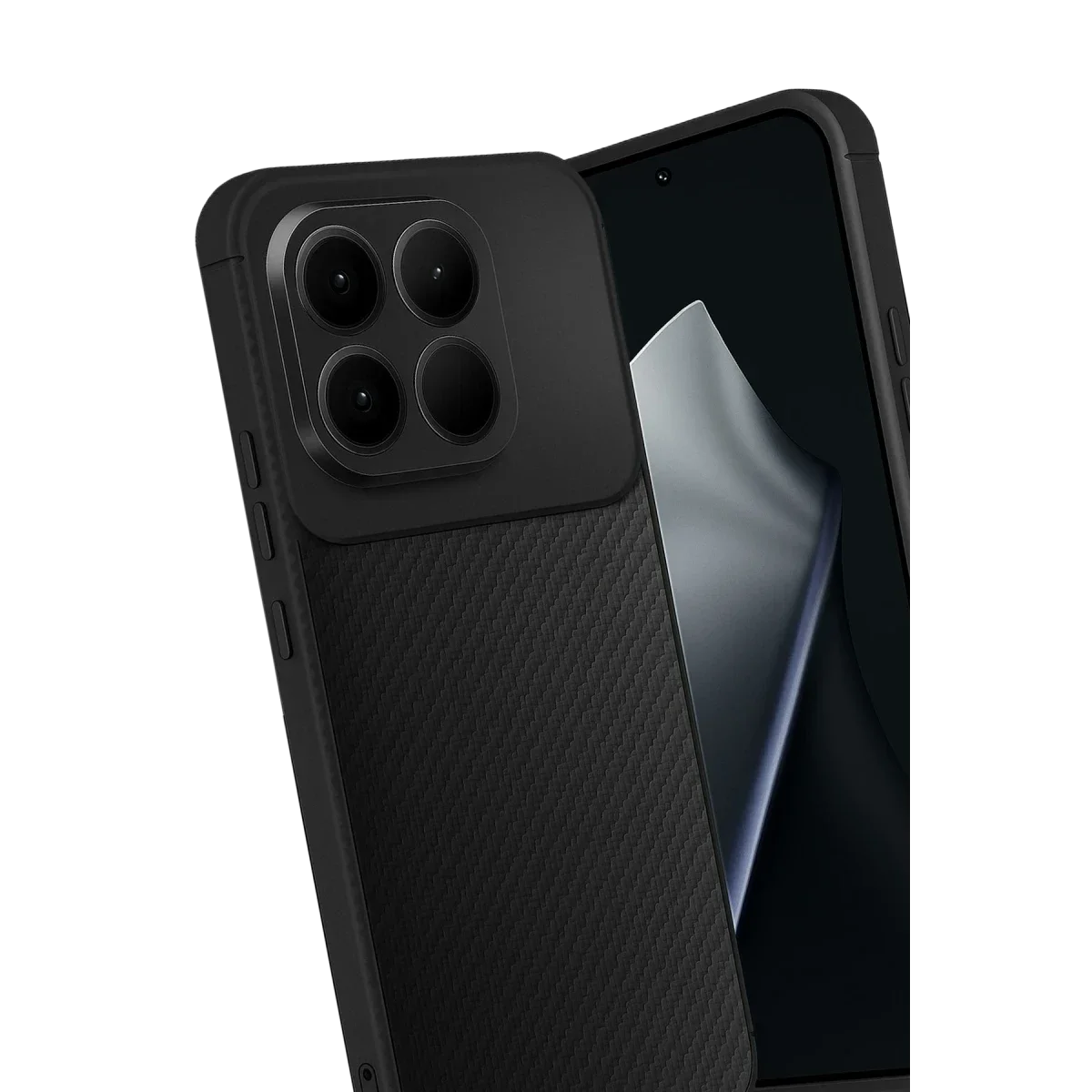 Xiaomi Mi 15T Auto Focus Karbon Kapak - Siyah görsel 3