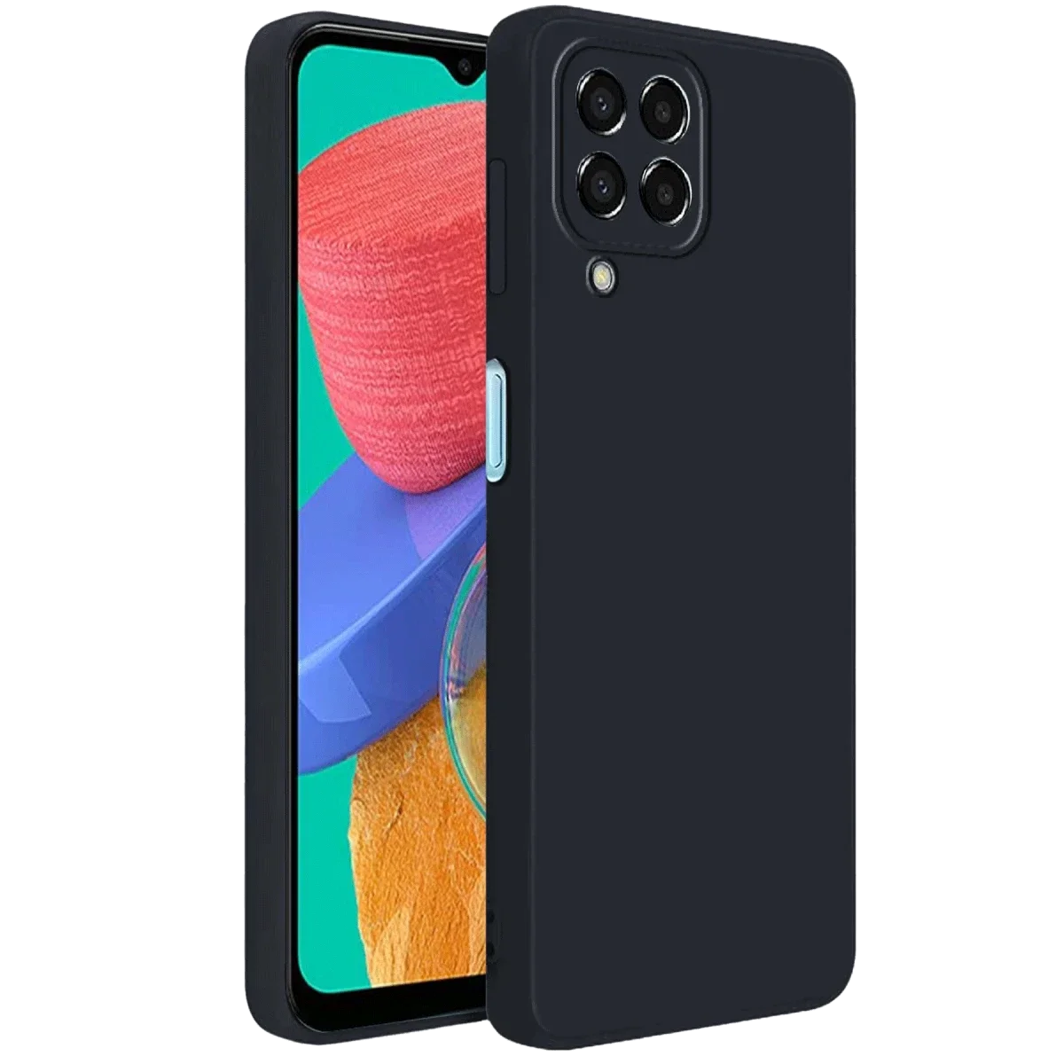 Samsung Galaxy M33 Kılıf First Silikon - Siyah