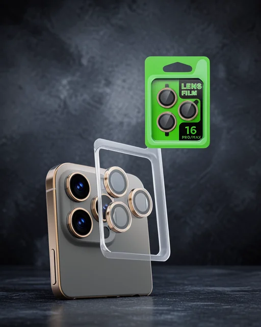 Apple İphone 16 Pro Max Raze Metal Kamera Lens - Natural Grey