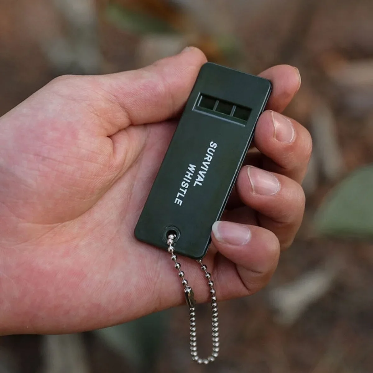 Kamp Outdoor Yaşam Yüksek Sesli Acil Durum Survival Plastik Düdük görsel 2