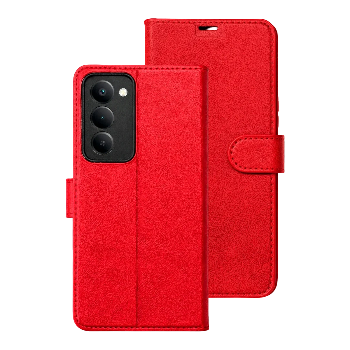 Xiaomi Redmi 15 5G Trend S Plus Kapaklı Kılıf - Kırmızı