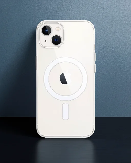 Apple İphone 15 Plus Kılıf Pc Real Magsafe Kapak - Şeffaf