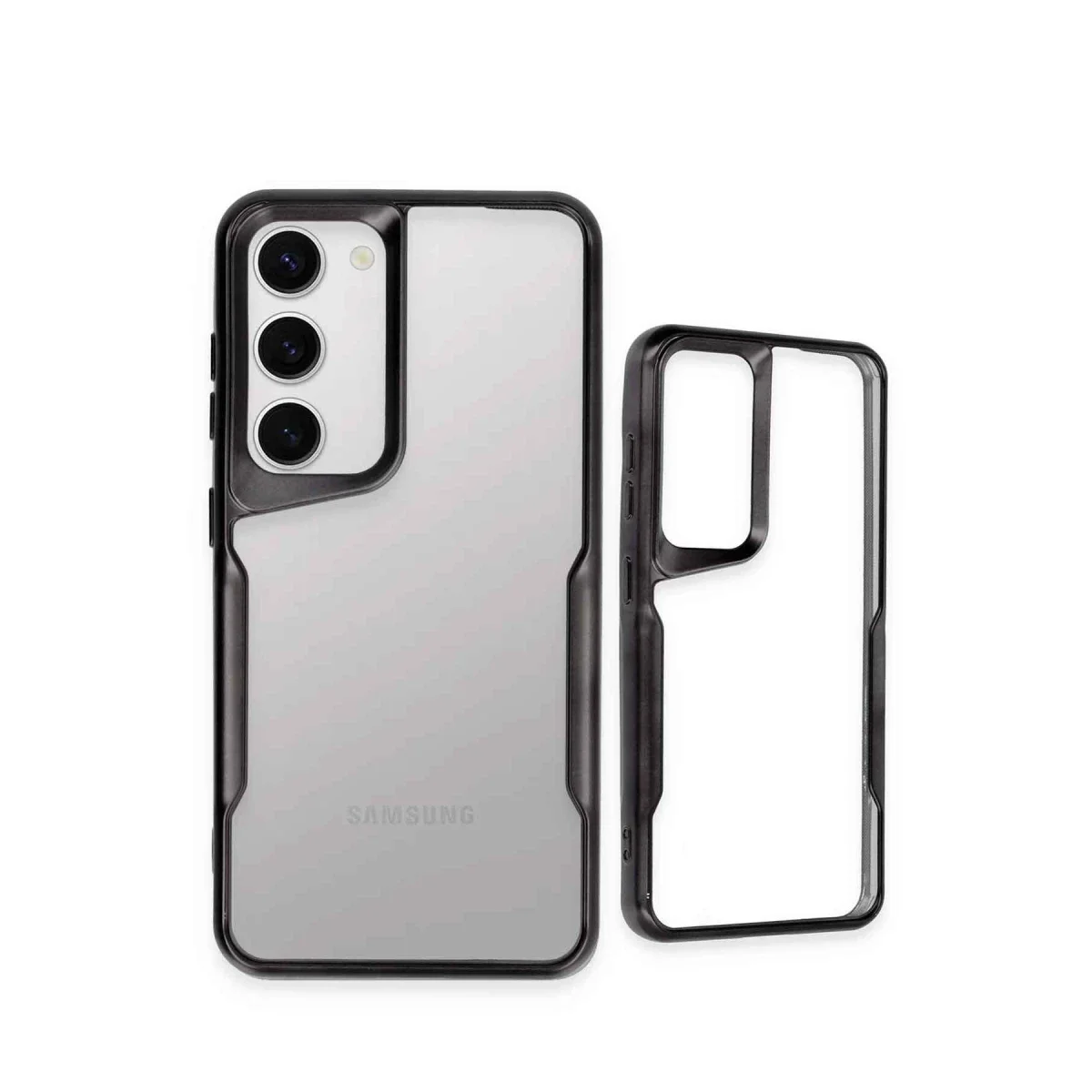 Samsung Galaxy S23 Kılıf Boyi Silikon Kapak - Siyah görsel 3