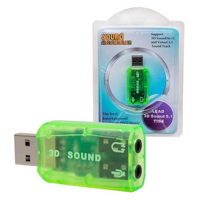 5.1 Channel Usb 2.0 Ses Kartı görsel 3