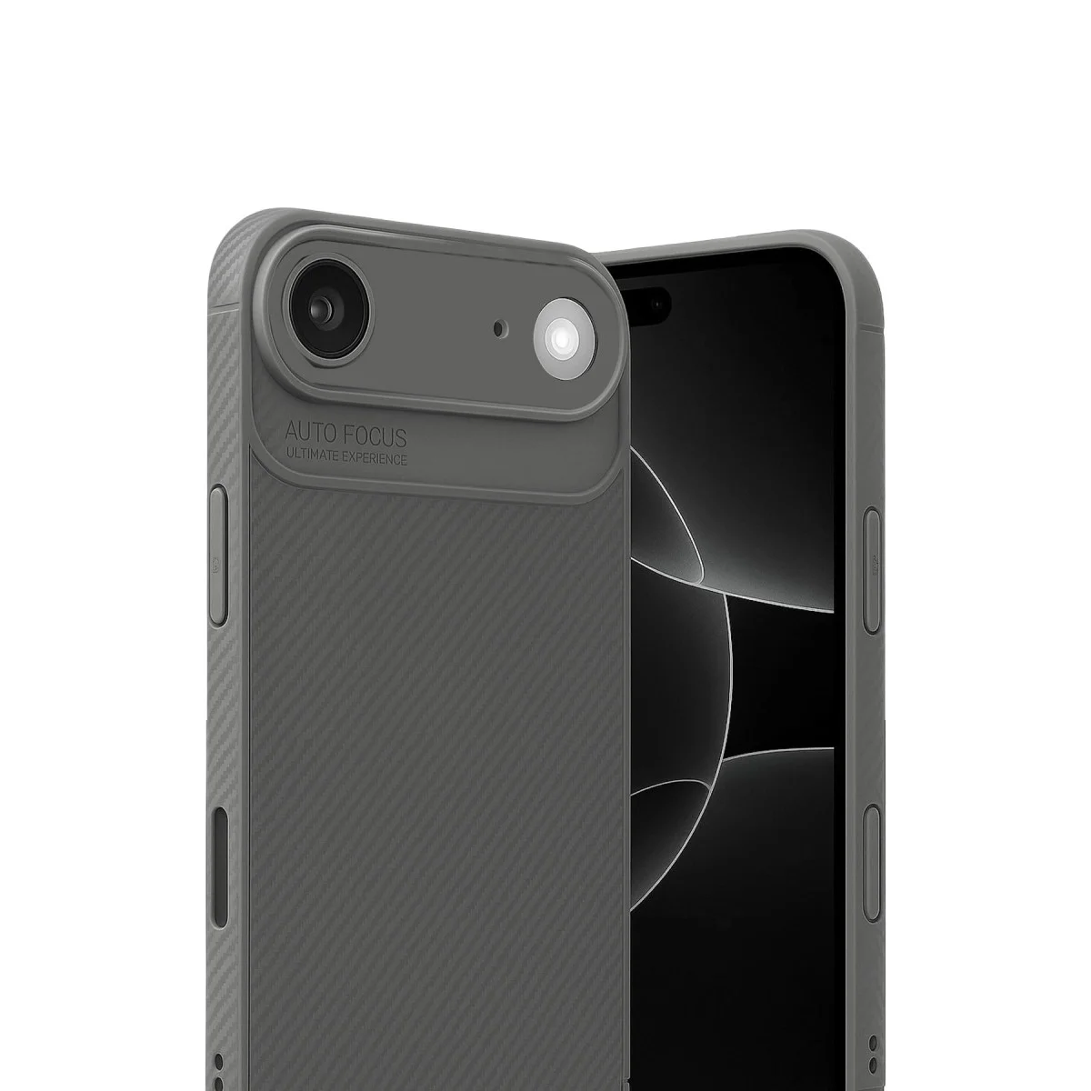 Apple İphone 17 Air Auto Focus Karbon Kapak - Gri görsel 2