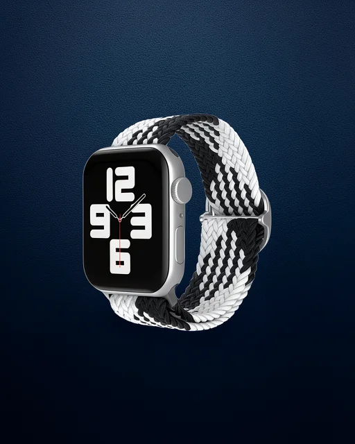 Apple Watch 42mm Kordon - Siyah-beyaz