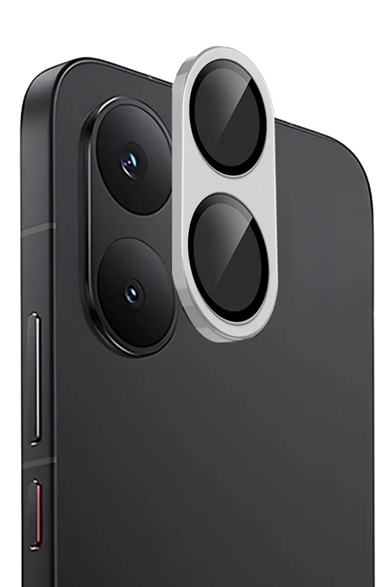 Xiao Poco X8 Pro Max Raze Metal Kamera Lens - Gümüş görsel 2