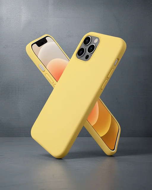 Apple İphone 12 Pro Max Kılıf First Silikon - Sarı