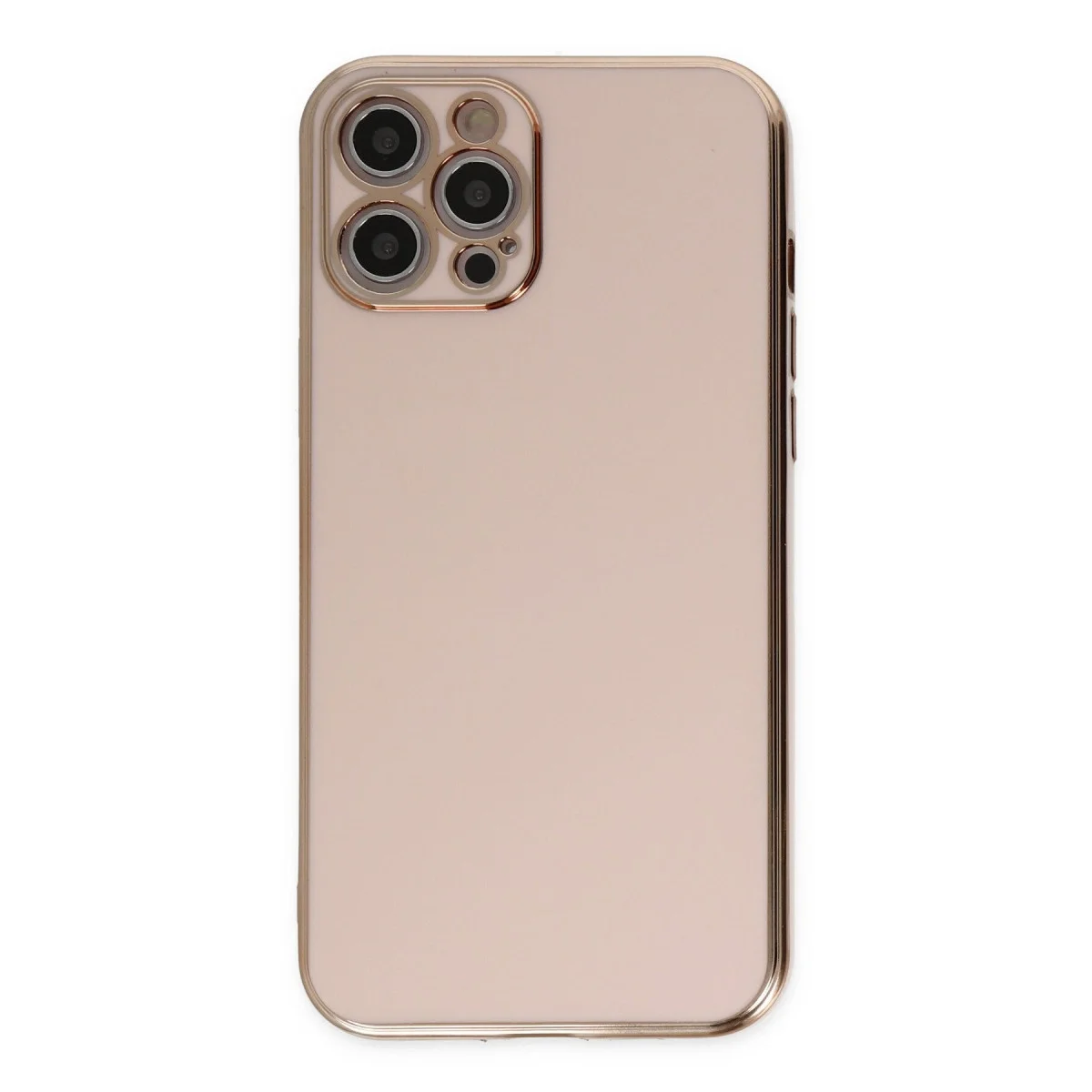 Apple İphone 12 Pro Kılıf Volet Silikon - Pembe görsel 2