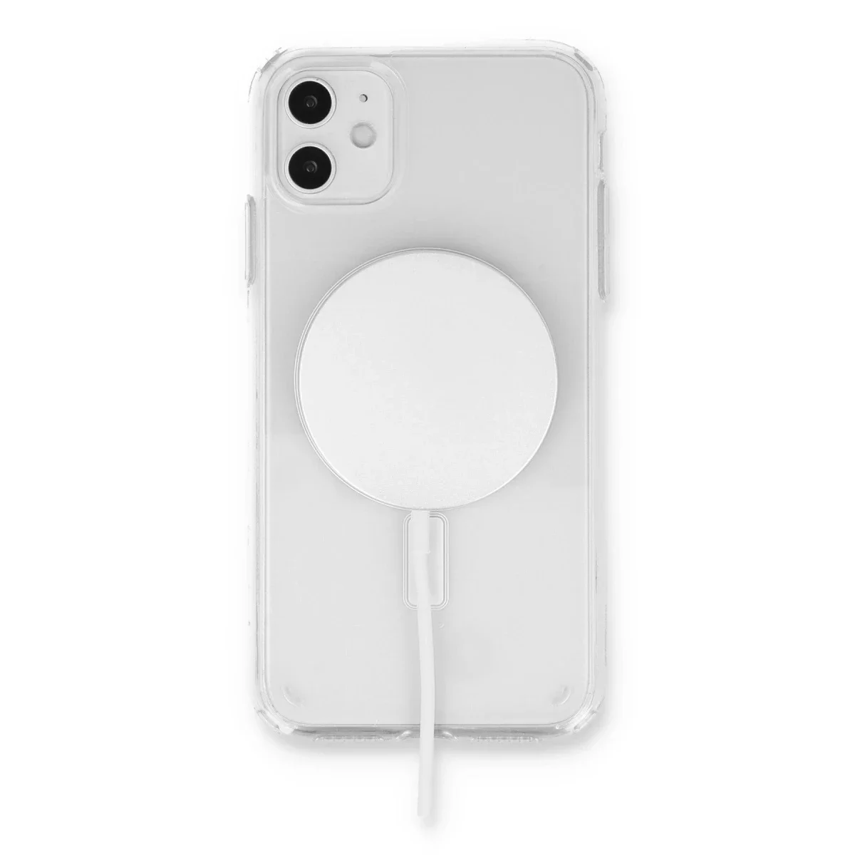 Apple iPhone 11 Kılıf Pc Real Magsafe Kapak - Şeffaf görsel 3