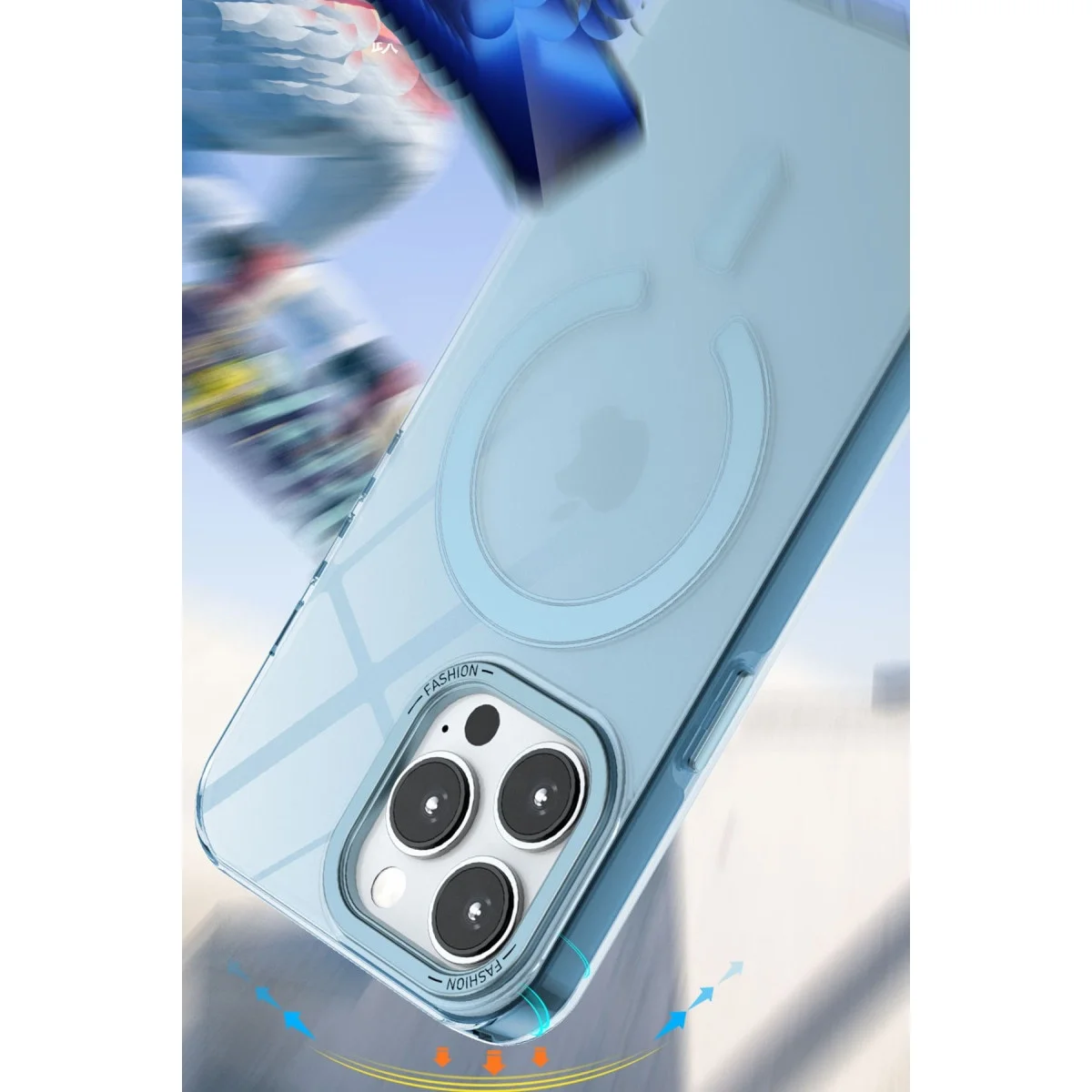 Apple İphone 14 Pro Max Kılıf Troy Magsafe Kapak - Mor görsel 4