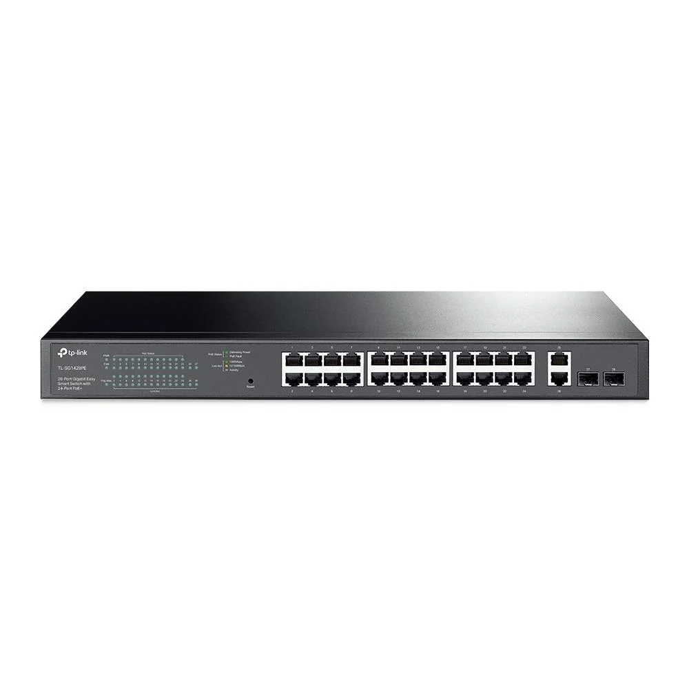 TL-SG1428PE 24 Port Gıgabıt + 2XGIGABIT RJ45/SFP Uplınk Yönetilebilir 250W Poe Rackmount Swıtch