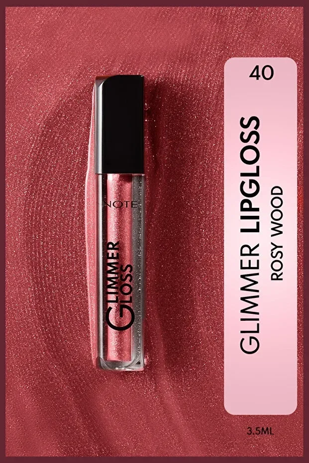 Glimmer Gloss Rose Sorbet Lip Gloss - 40 Rosy Wood
