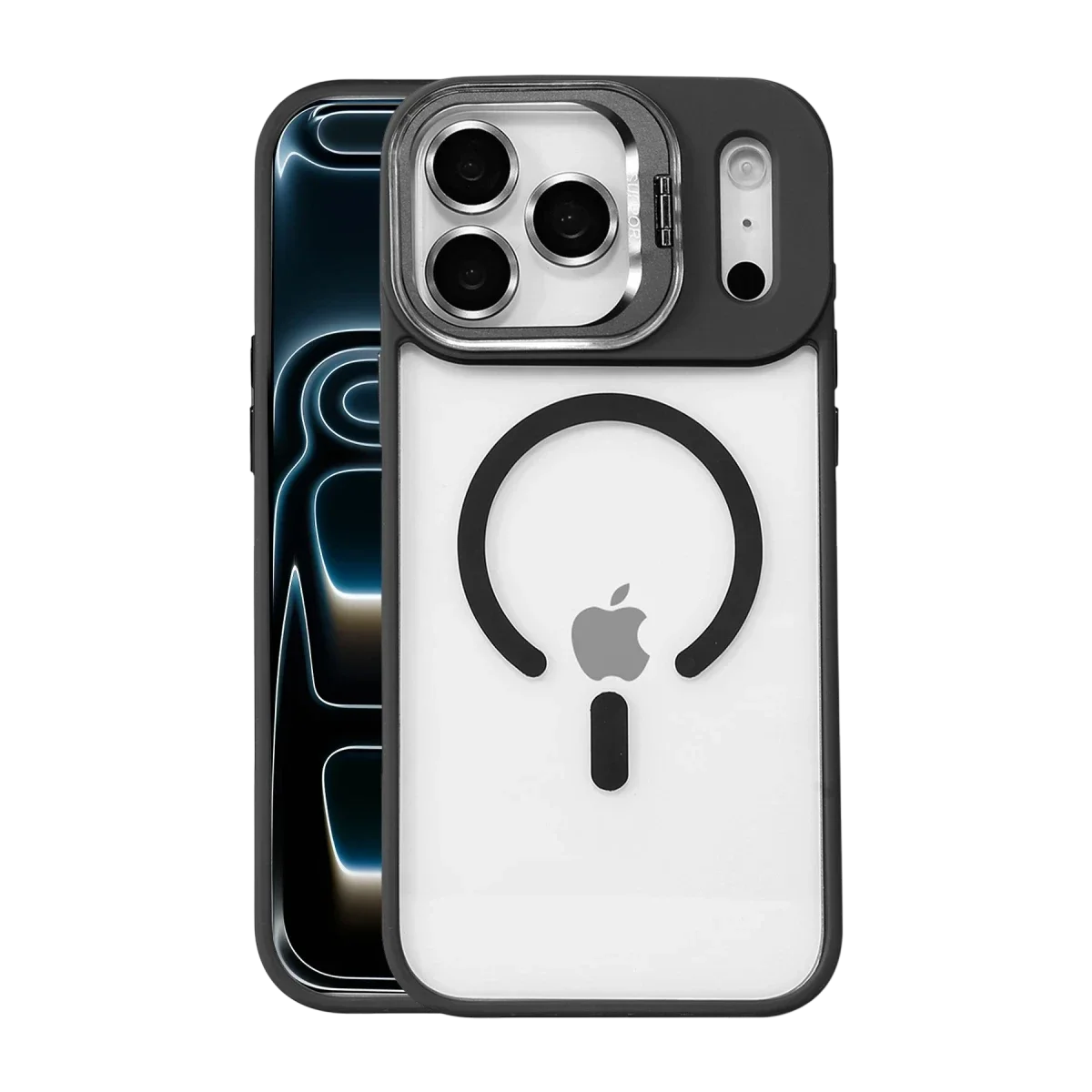 Joko Apple iPhone 17 Pro Remim Lensli Magsafe Standlı Kapak - Siyah