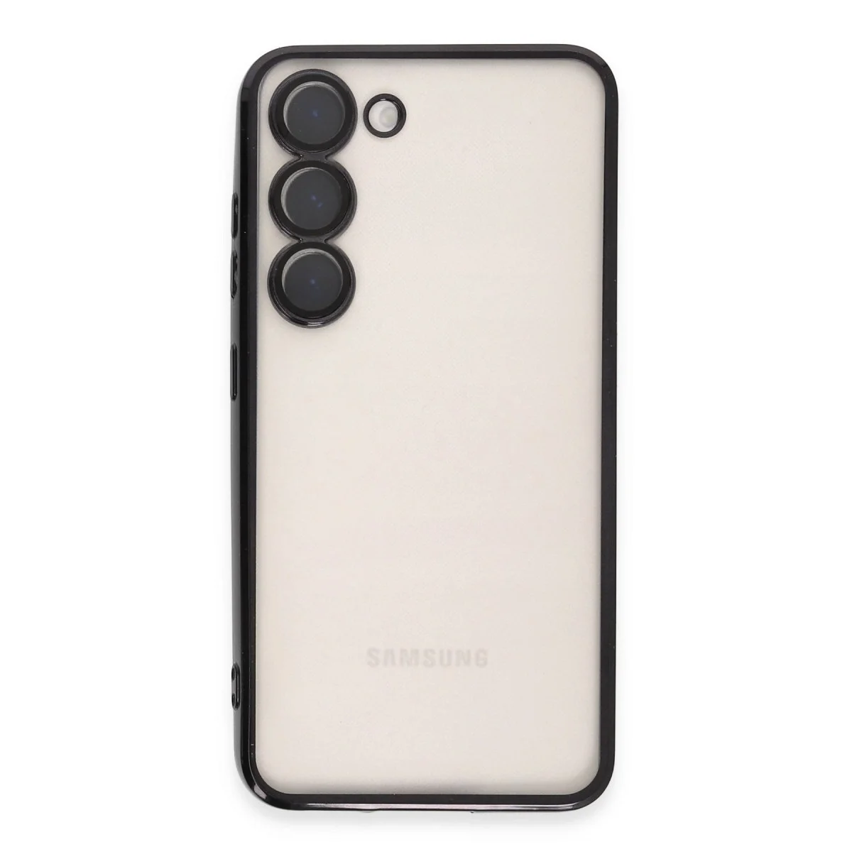 Samsung Galaxy S23 Plus Kılıf Razer Lensli Silikon - Siyah görsel 2