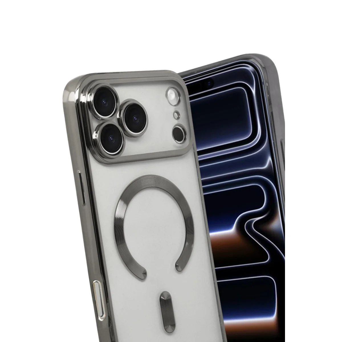 Apple İphone 17 Pro Max Kross Magneticsafe Kapak - Titan Gri görsel 3