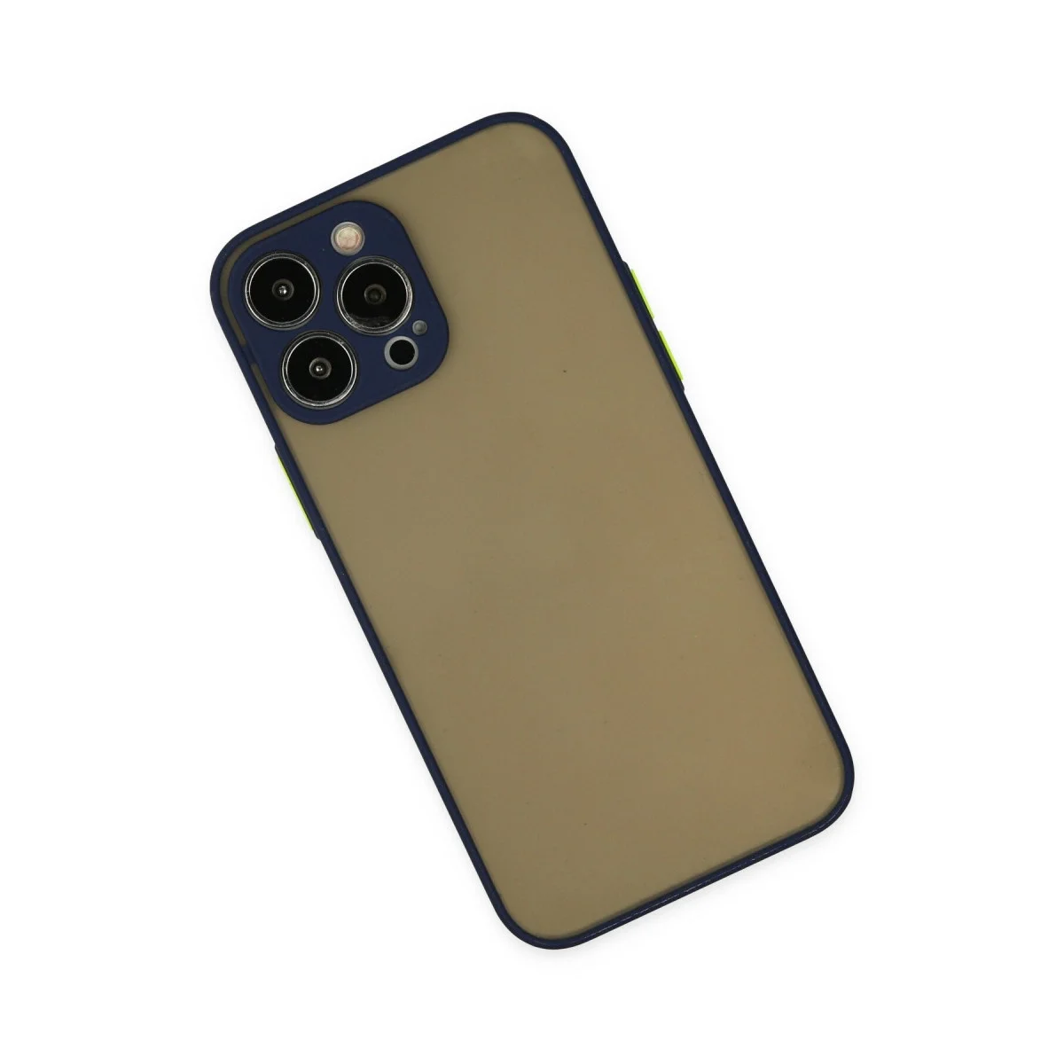Apple İphone 15 Pro Kılıf Montreal Silikon Kapak - Lacivert görsel 3