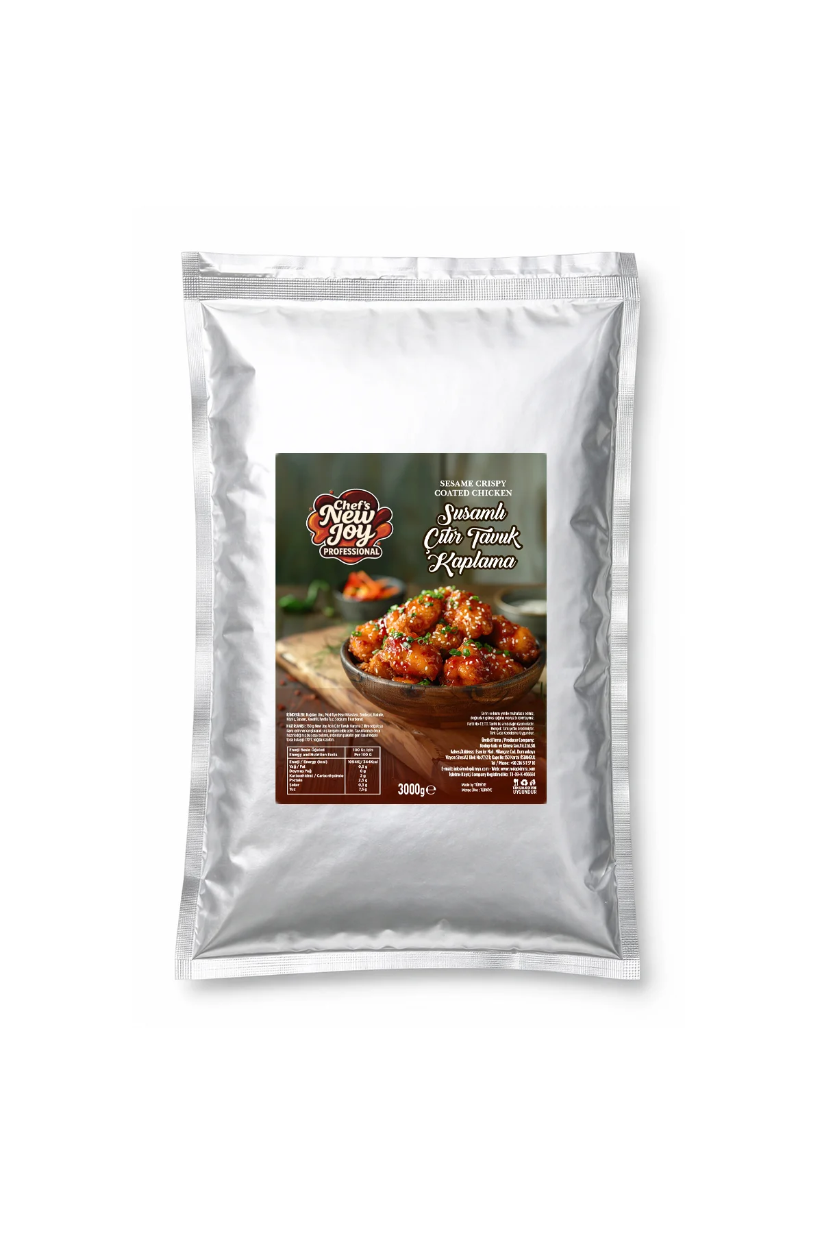 Susamlı Çıtır Tavuk Harcı 3000 gr Pankolu Pane Harcı