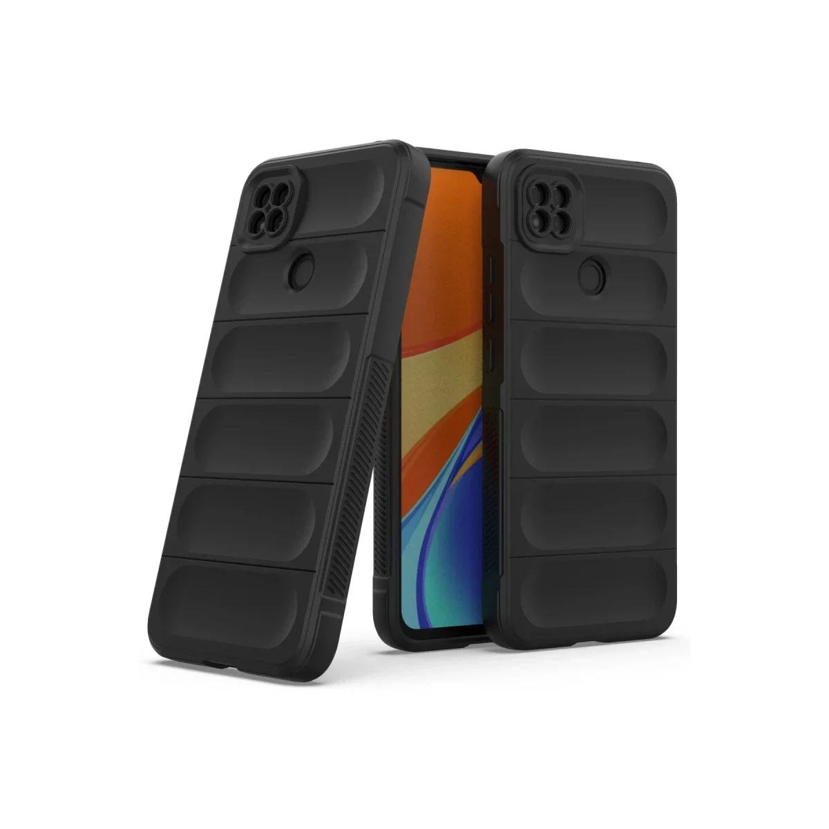 Xiaomi Redmi 9C Kılıf Optimum Silikon - Siyah görsel 2