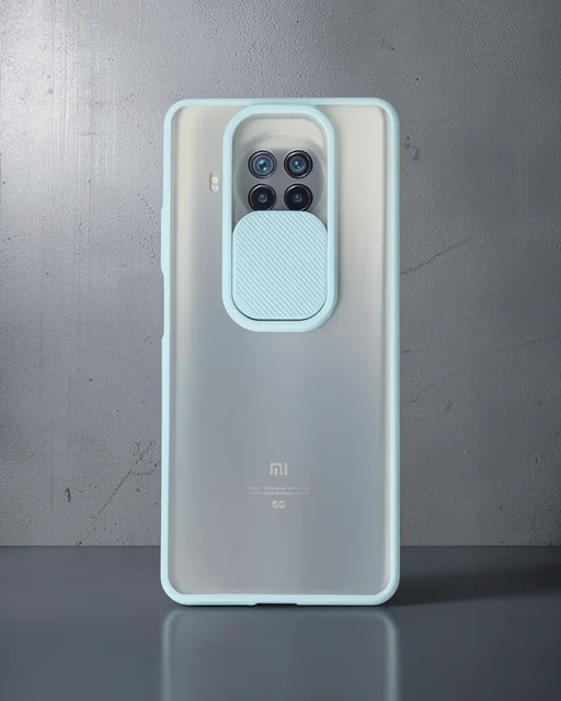 Xiaomi Mi 10t Lite Kılıf Palm Buzlu Kamera Sürgülü Silikon - Turkuaz