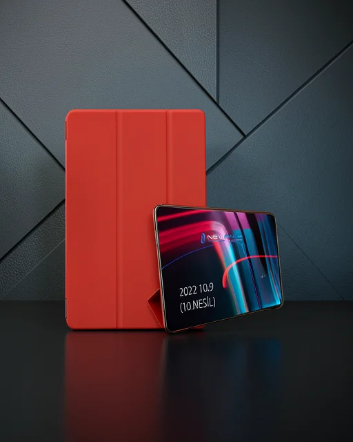Apple İpad 2022 10.9 (10.nesil) Kılıf Tablet Smart Kılıf - Kırmızı