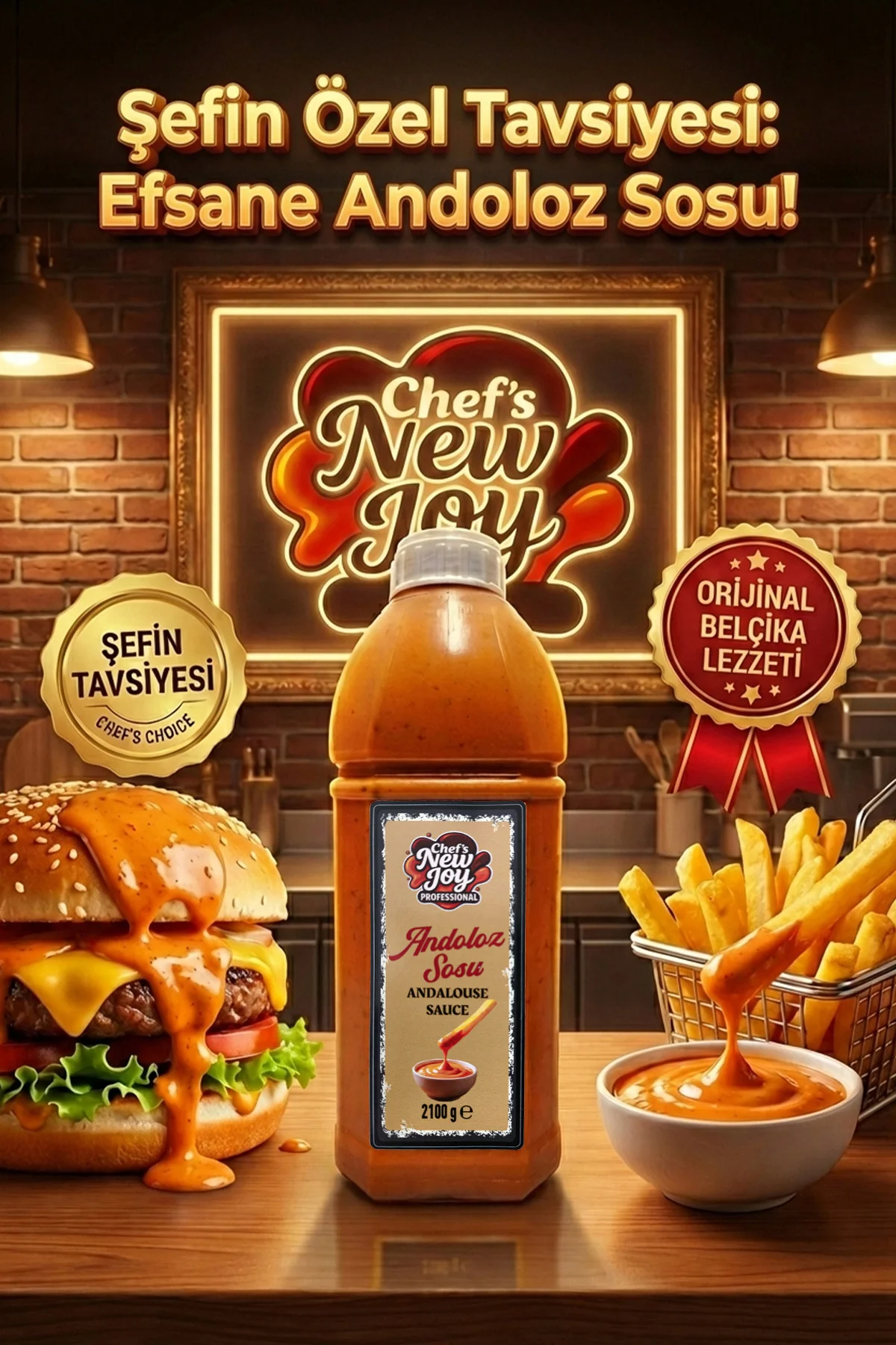 Andoloz Sosu 2100 G x 6 Adet - 1 Koli (Koli Bazlı Avantaj Paketi) görsel 3