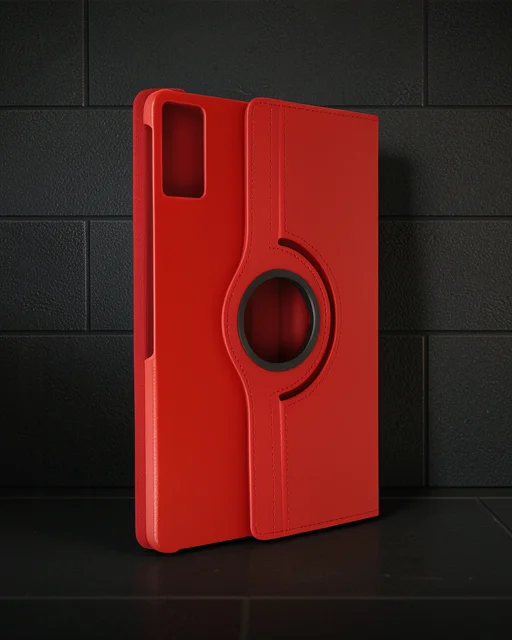 Xiaomi Pad 6 Kılıf 360 Tablet Deri Kılıf - Kırmızı