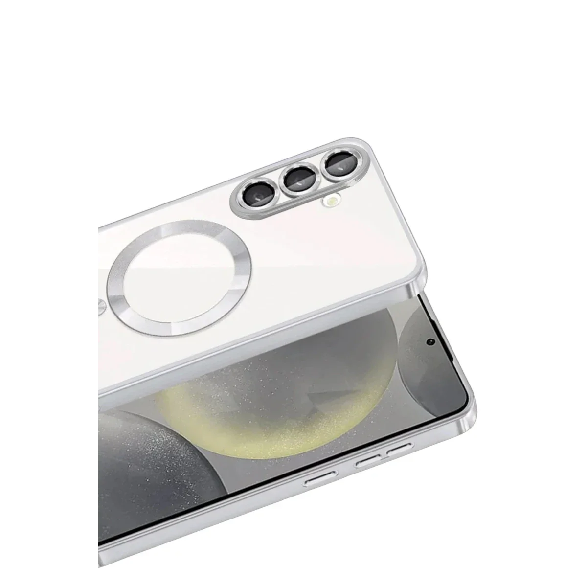 Samsung Galaxy S26 Kross Magneticsafe Kapak - Gümüş görsel 2