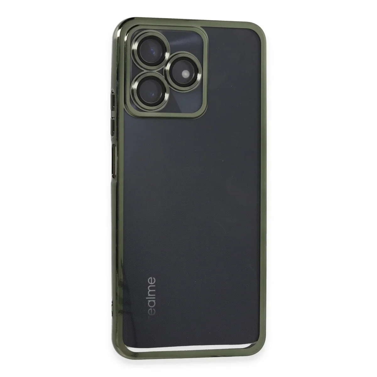 Realme C53 Kılıf Razer Lensli Silikon - Yeşil