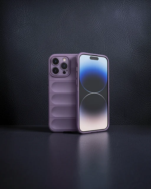 Apple İphone 15 Pro Max Kılıf Optimum Silikon - Mor