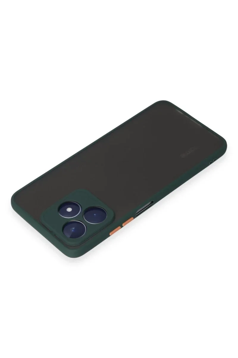 Realme C53 Kılıf Montreal Silikon Kapak - Yeşil görsel 3