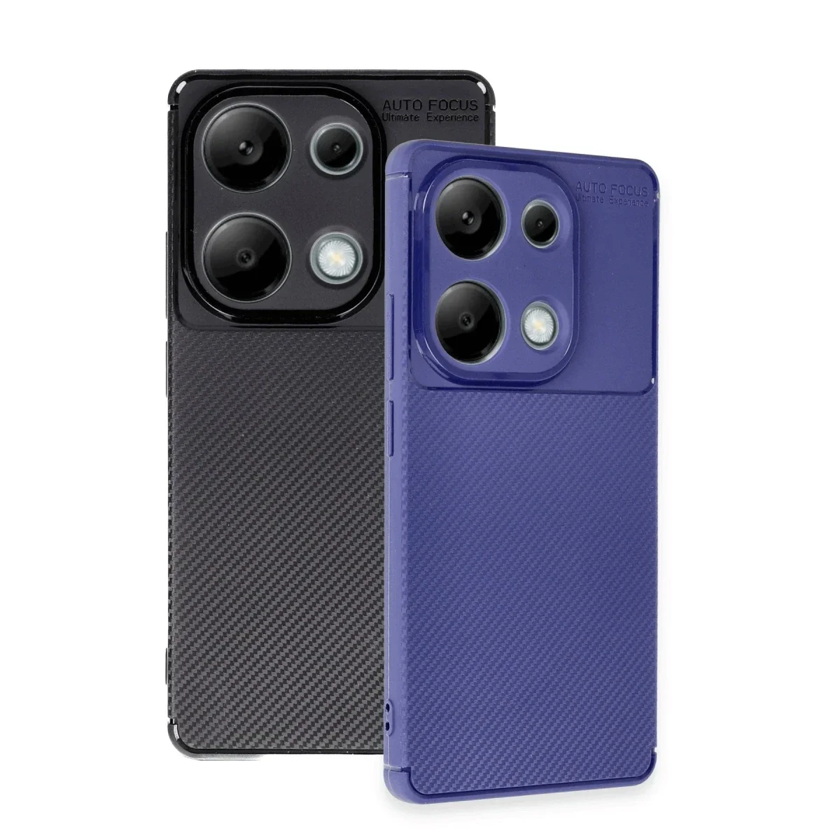 Xiaomi Redmi Note 13 Pro 4G Kılıf Auto Focus Karbon Kapak - Siyah görsel 3