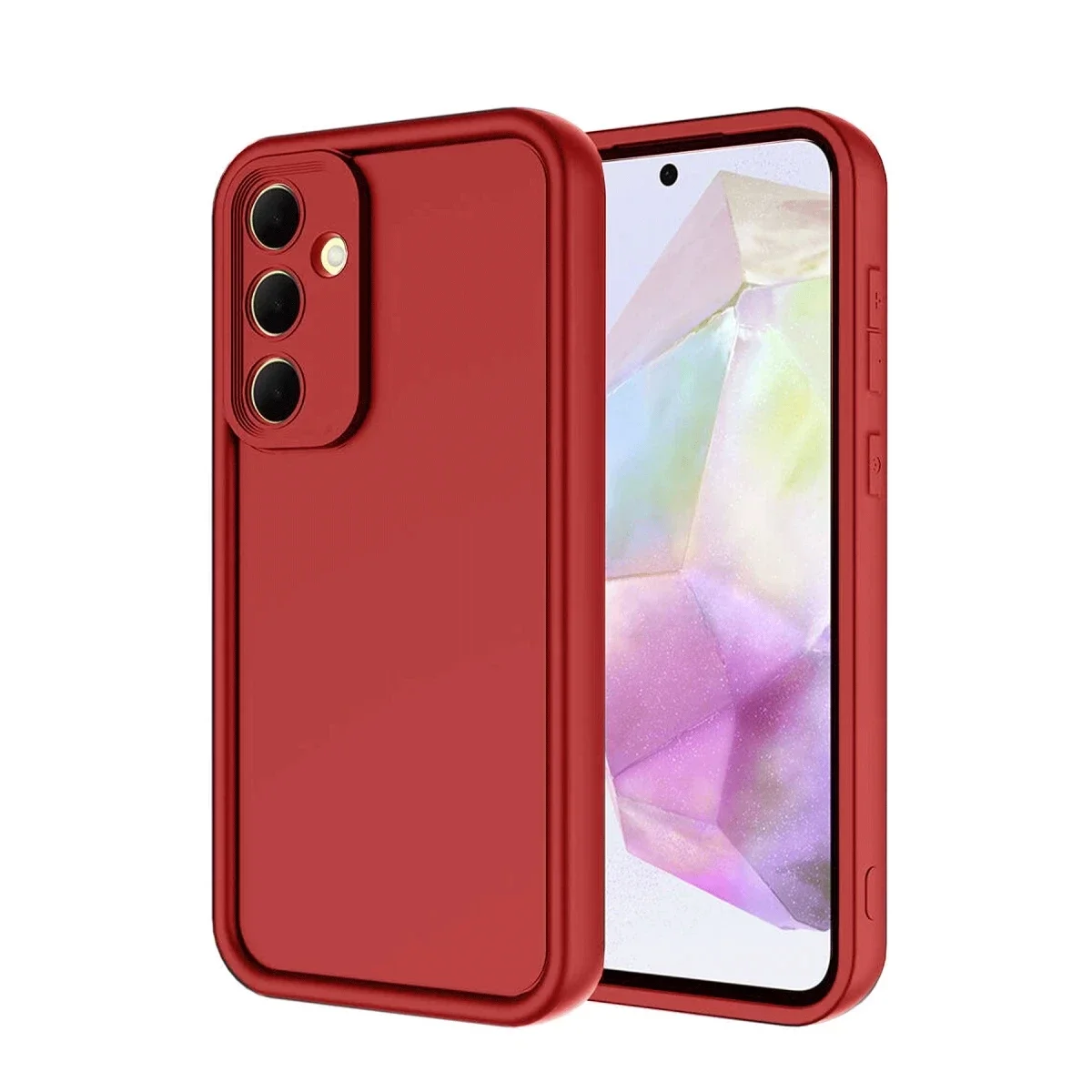 Samsung Galaxy A56 Kılıf Viera Silikon - Kırmızı görsel 2