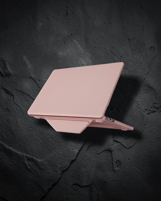 Apple Macbook Air 15 2024 Macbook Deri Kapak - Pembe