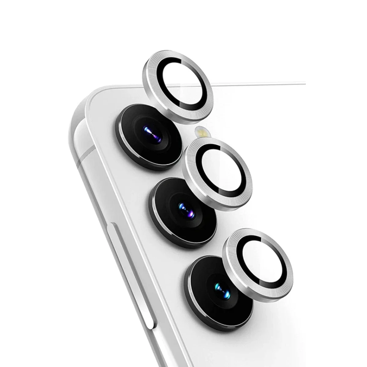 Samsung Galaxy A25 5G Valdez Metal Kamera Lens - Gümüş