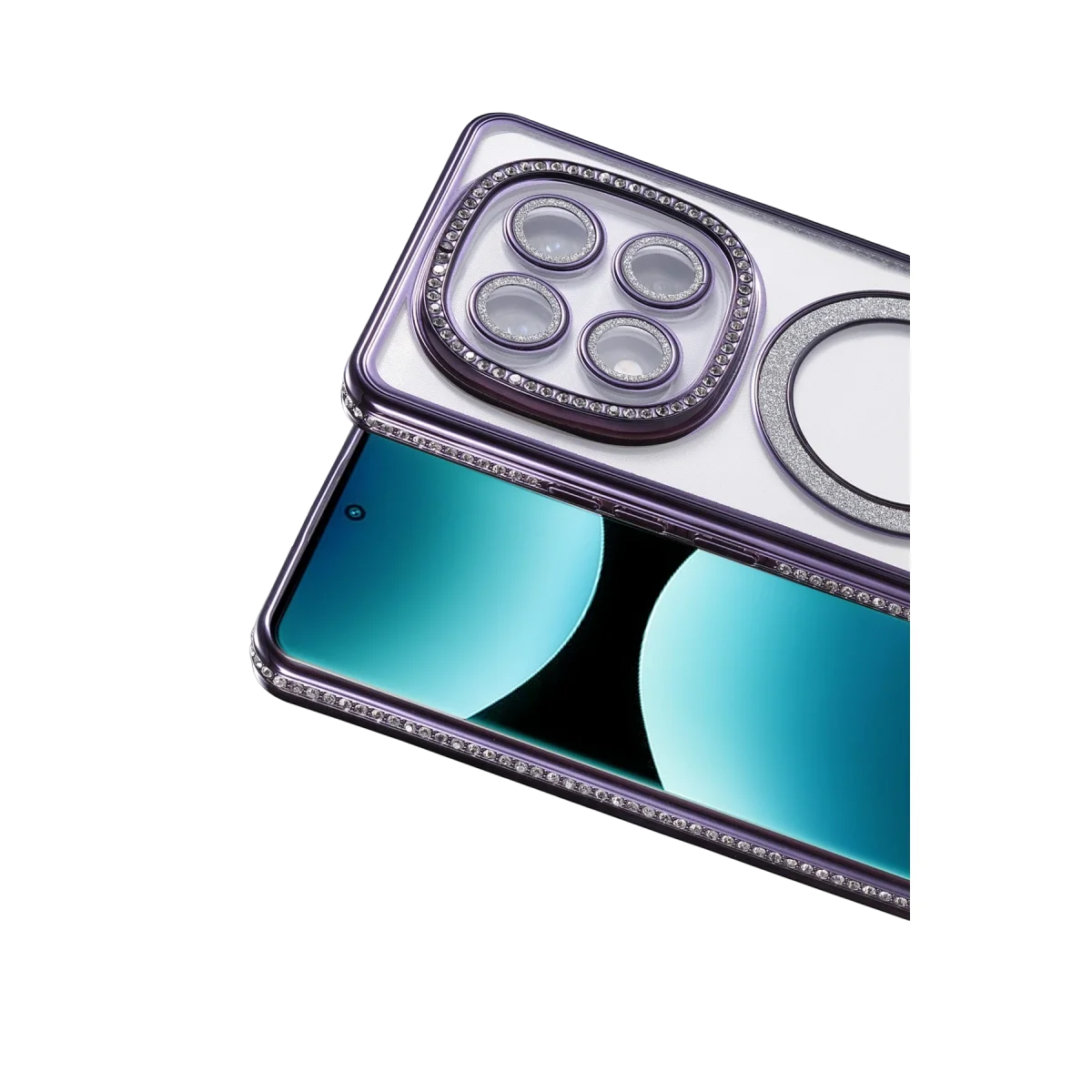 Xiao Red Note 15 4g Joke Simli Magneticsafe Kılıf - Derin Mor görsel 2