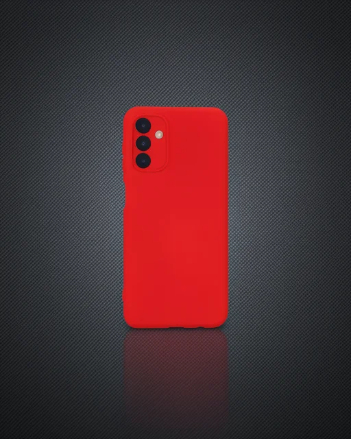 Samsung Galaxy A14 4g Kılıf Nano İçi Kadife Silikon - Kırmızı