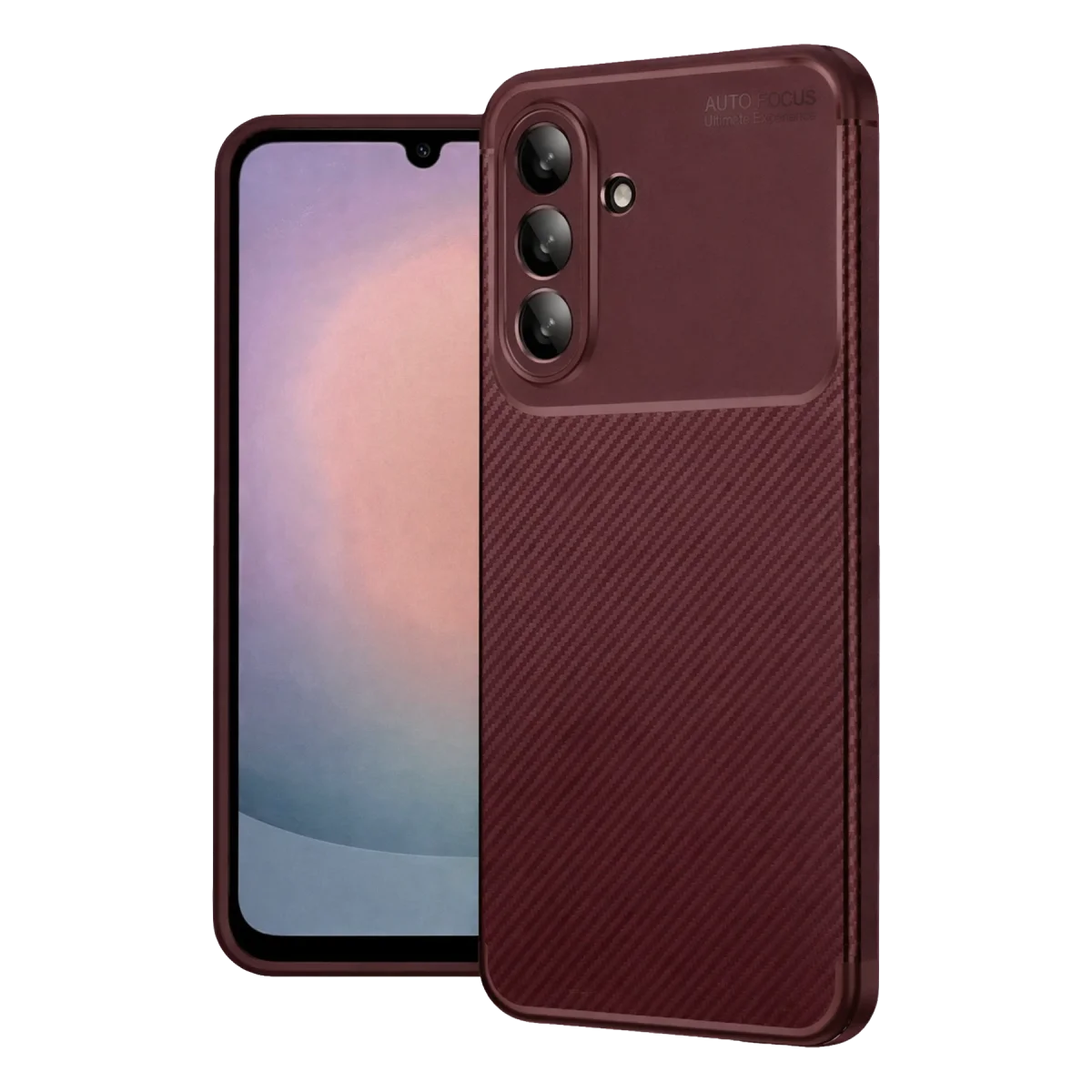 Samsung Galaxy S26 FE Auto Focus Karbon Kapak - Bordo