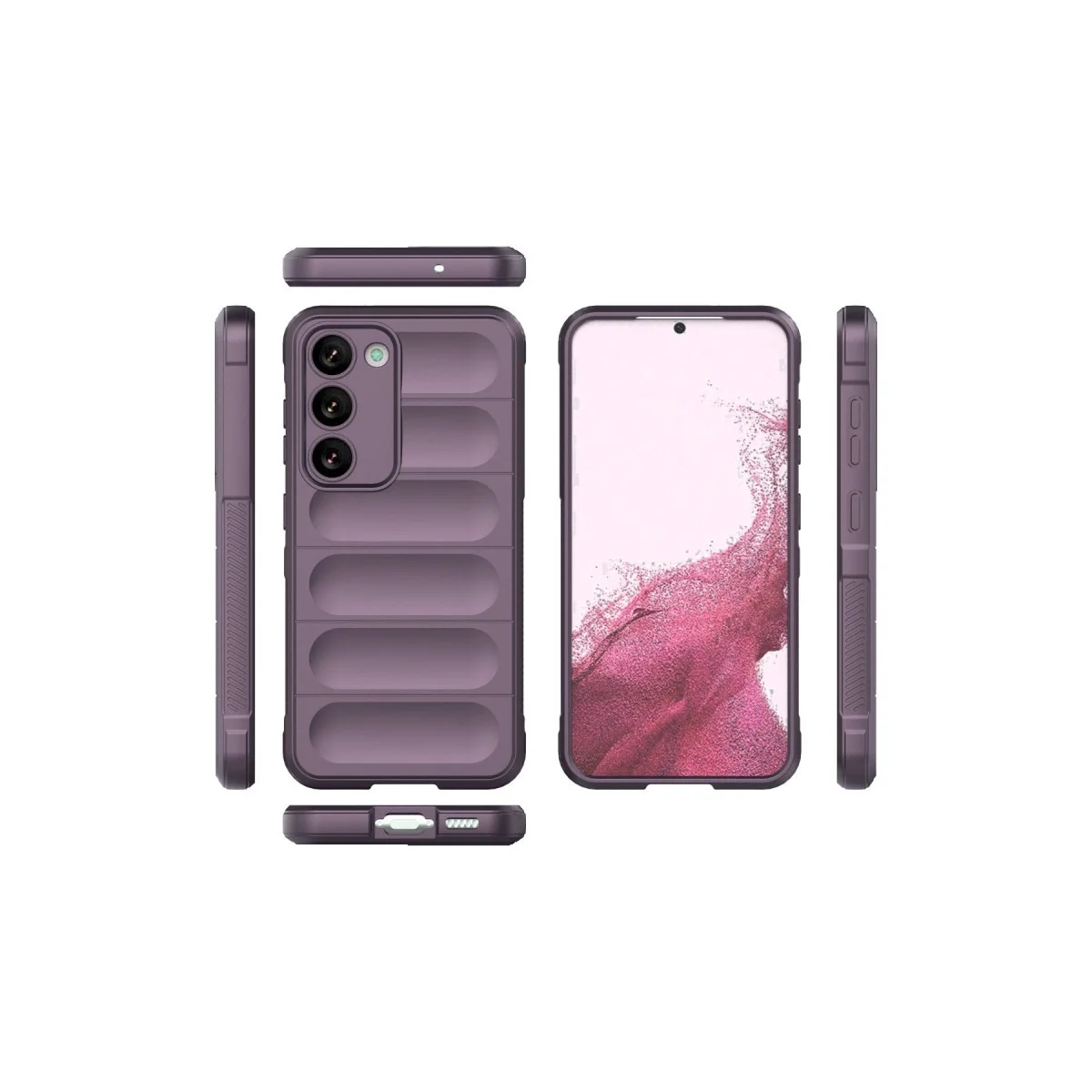 Samsung Galaxy S23 Plus Kılıf Optimum Silikon - Mor görsel 3