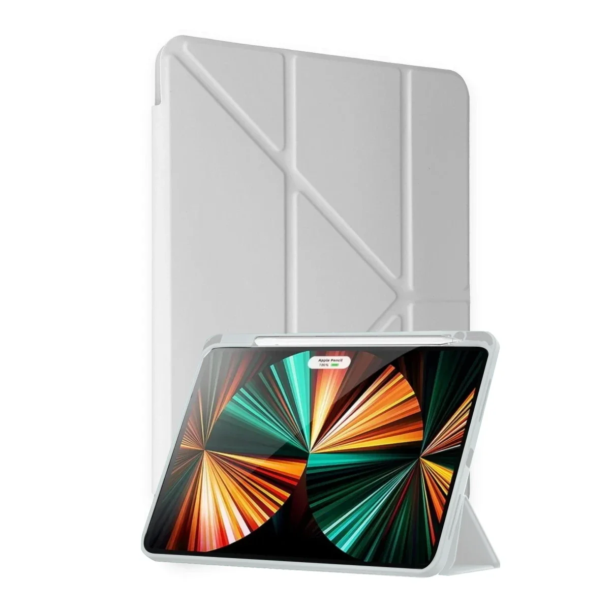 Huawei MatePad Air 11.5 Kılıf Kalemlikli Mars Tablet Kılıfı - Gri