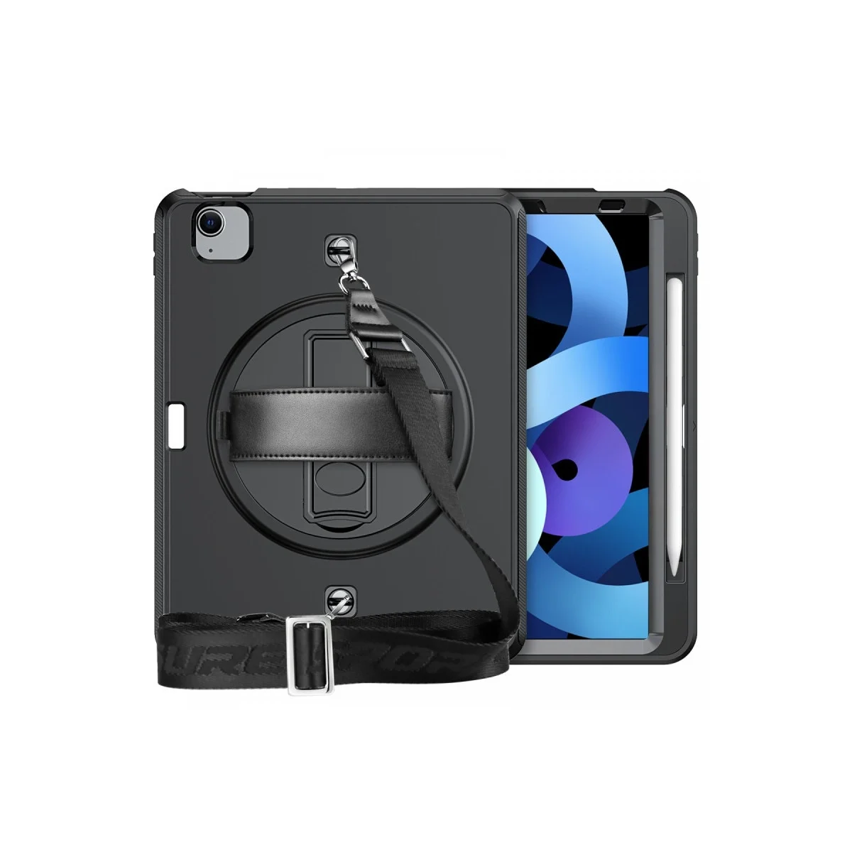 Apple İpad Pro 11 (2020) Kılıf Strap-c Otterbox Tablet Kapak - Siyah görsel 2