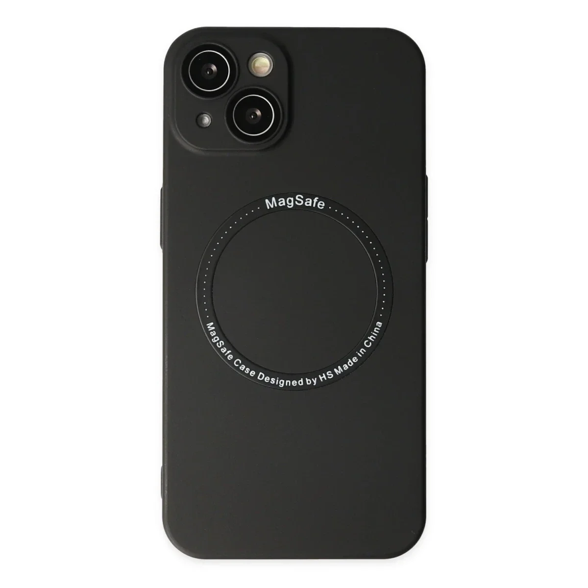 Apple iPhone 14 Plus Kılıf Jack Magneticsafe Lens Silikon - Siyah